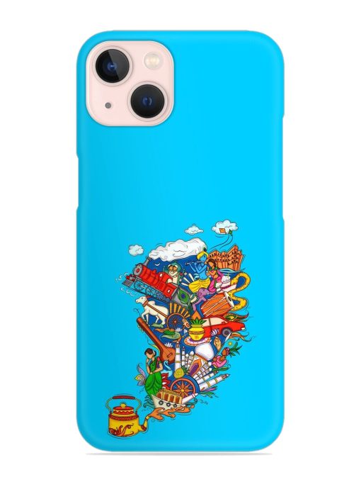 Vector Design Indian Snap Case for Apple Iphone 13 Zapvi