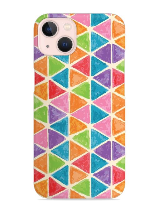 Seamless Colorful Isometric Snap Case for Apple Iphone 13 Zapvi