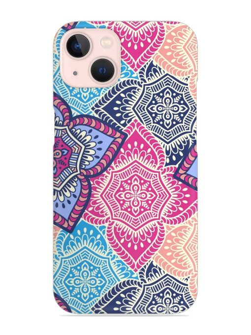 Ethnic Floral Seamless Snap Case for Apple Iphone 13 Zapvi