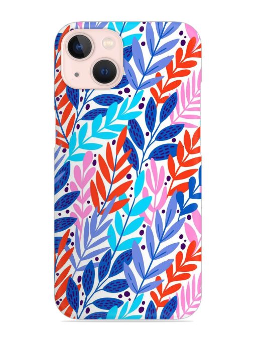 Bright Floral Tropical Snap Case for Apple Iphone 13 Zapvi