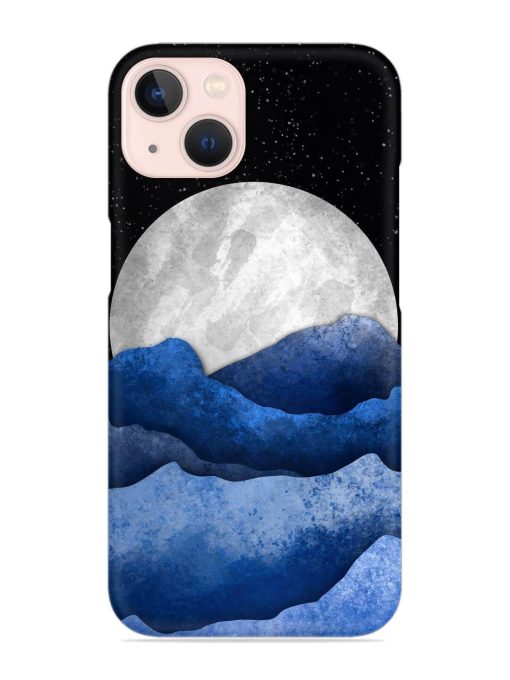 Full Moon Mountain Vector Snap Case for Apple Iphone 13 Zapvi