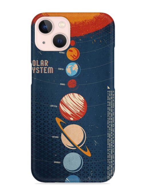 Solar System Vector Snap Case for Apple Iphone 13