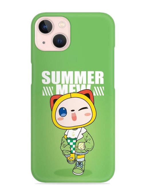 Summer Mew Snap Case for Apple Iphone 13 Zapvi