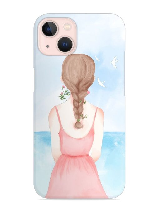 Watercolor Girl Vector Snap Case for Apple Iphone 13 Zapvi