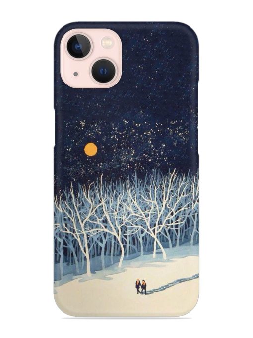 Full Moon Snowshoe Tour Snap Case for Apple Iphone 13 Mini Zapvi