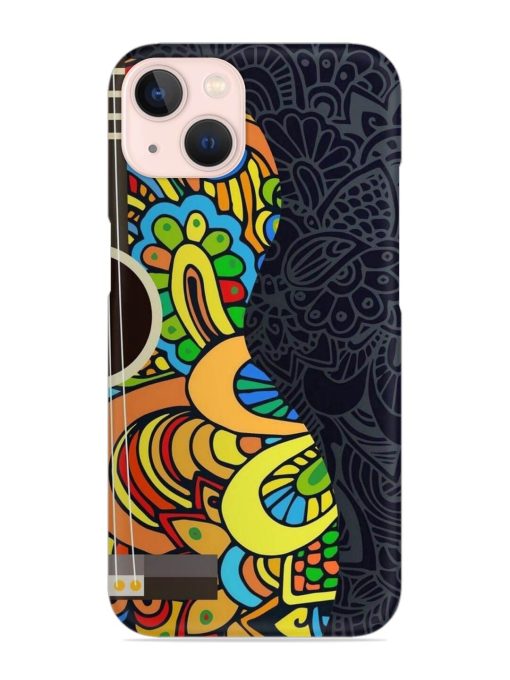 Guitar Vector Art Snap Case for Apple Iphone 13 Mini Zapvi