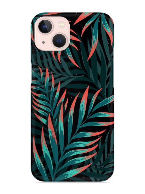 Green Leaf Art Snap Case for Apple Iphone 13 Mini Zapvi