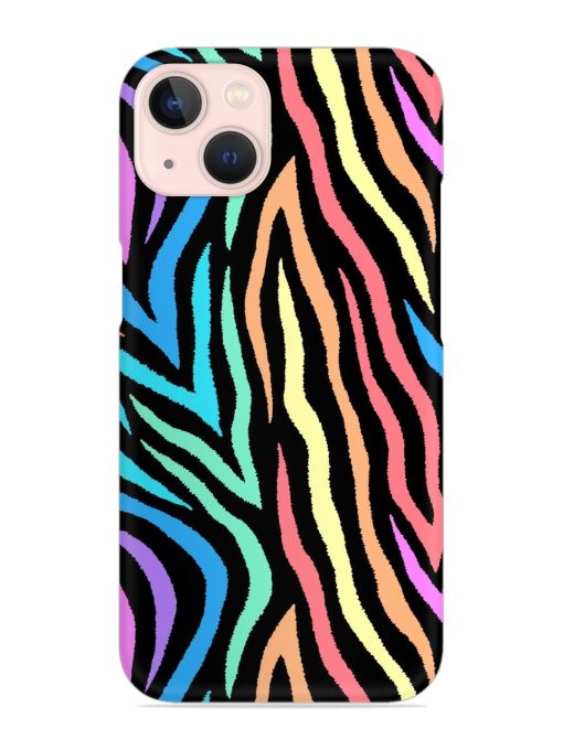 Colorful Abstract Zebra Snap Case for Apple Iphone 13 Mini