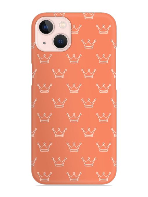 Hand Drawn Crown Snap Case for Apple Iphone 13 Mini Zapvi