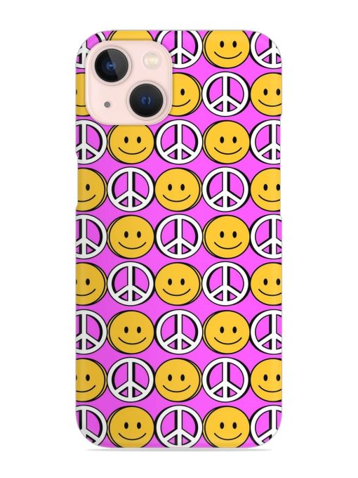 Smiley Face Peace Snap Case for Apple Iphone 13 Mini Zapvi