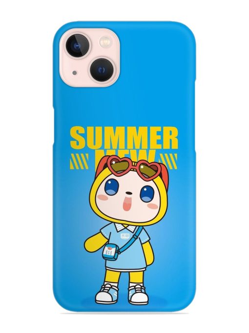 Summer Mew Cartoon Snap Case for Apple Iphone 13 Mini