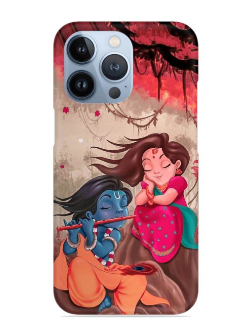 Radhe Krishna Water Art Snap Case for Apple Iphone 13 Pro Zapvi