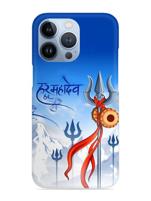 Har Har Mahadev Trishul Snap Case for Apple Iphone 13 Pro Zapvi