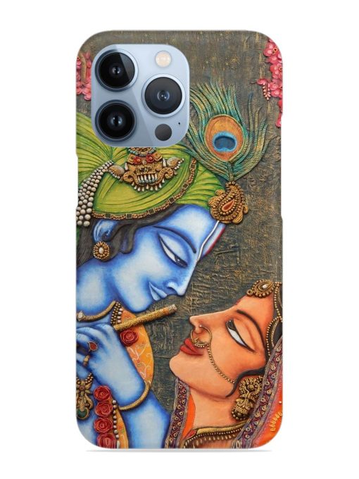 Lord Radha Krishna Flute Art Snap Case for Apple Iphone 13 Pro Zapvi