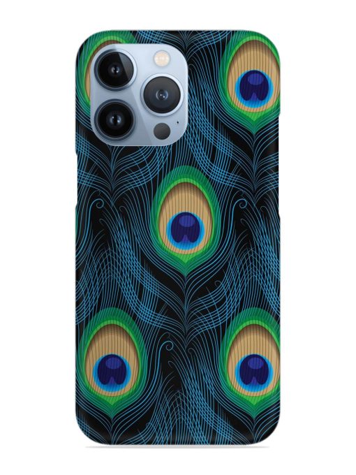 Seamless Pattern Peacock Snap Case for Apple Iphone 13 Pro