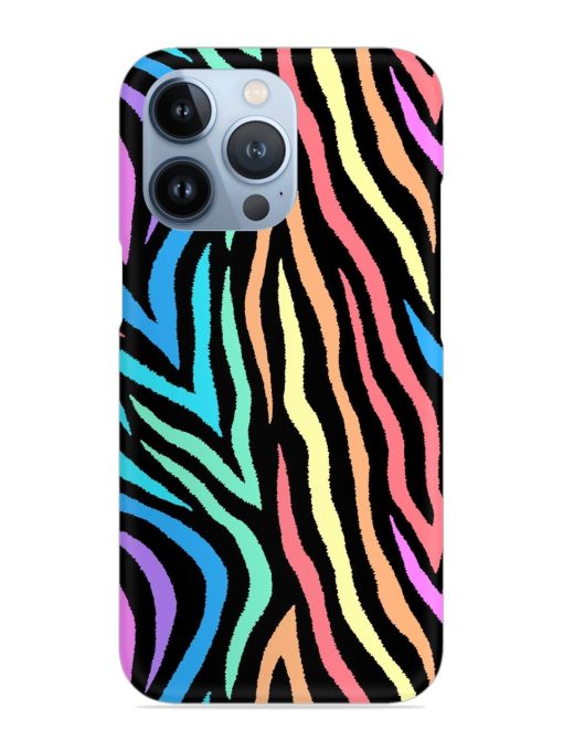 Colorful Abstract Zebra Snap Case for Apple Iphone 13 Pro Zapvi