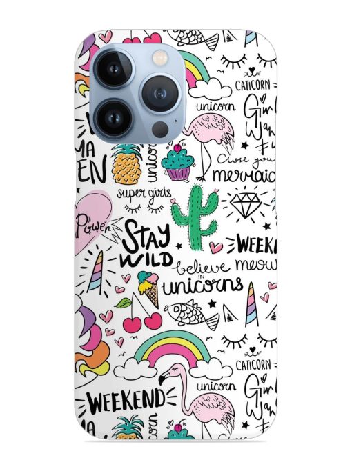 Unicorn Ice Cream Snap Case for Apple Iphone 13 Pro