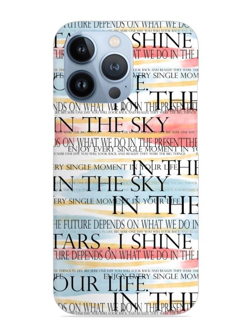 Seamless Slogans Pattern Snap Case for Apple Iphone 13 Pro