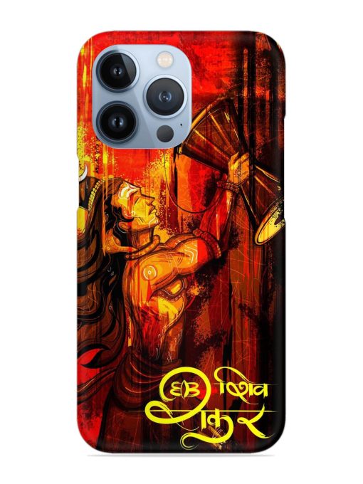 Illustration Lord Shiva Snap Case for Apple Iphone 13 Pro Zapvi