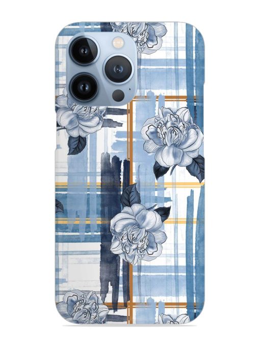 Watercolor Pattern Rose Snap Case for Apple Iphone 13 Pro