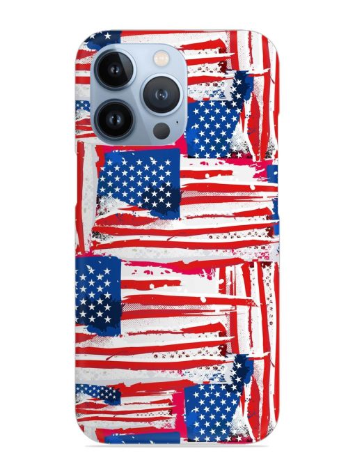 Usa Flag Seamless Snap Case for Apple Iphone 13 Pro