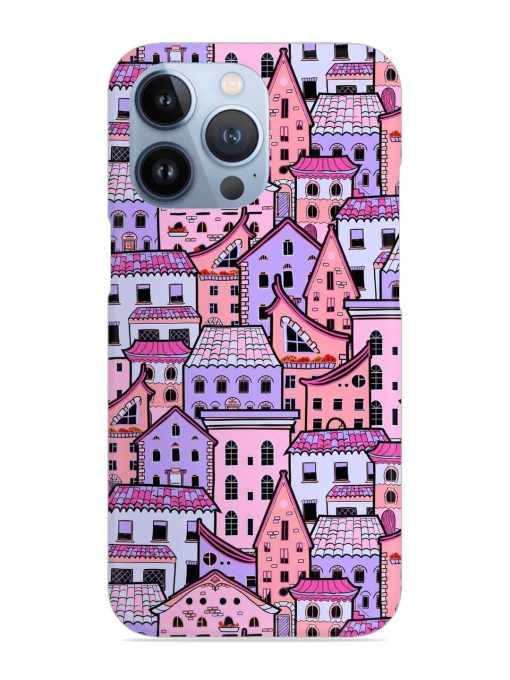 Seamless Pattern Houses Snap Case for Apple Iphone 13 Pro