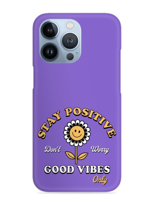 Retro Positive Flower Snap Case for Apple Iphone 13 Pro