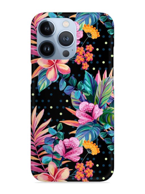 Seamless Floral Pattern Snap Case for Apple Iphone 13 Pro