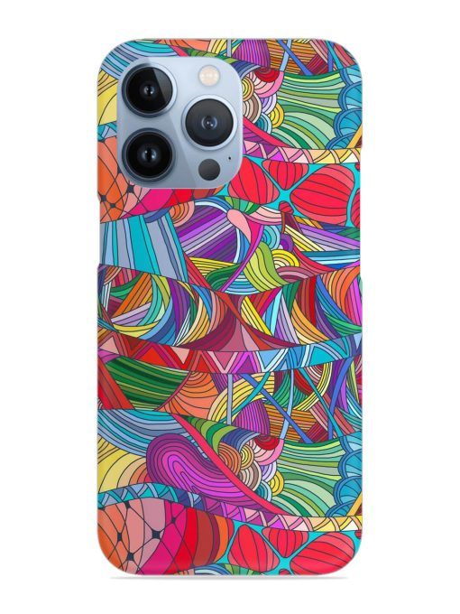 Seamless Patterns Hand Drawn Snap Case for Apple Iphone 13 Pro