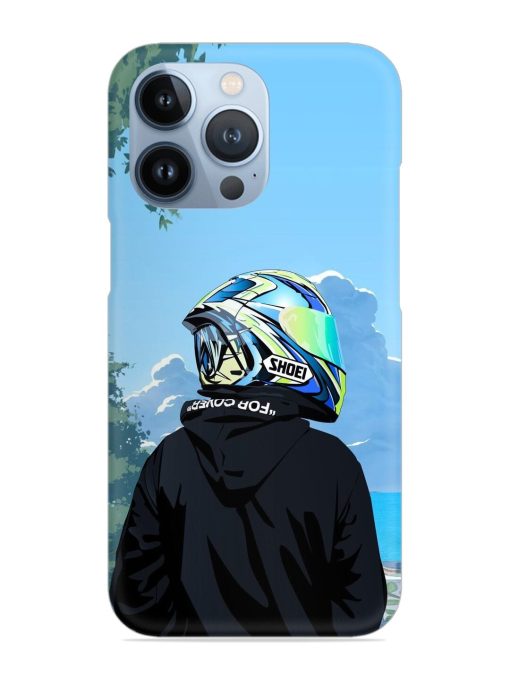 Rider With Helmet Snap Case for Apple Iphone 13 Pro