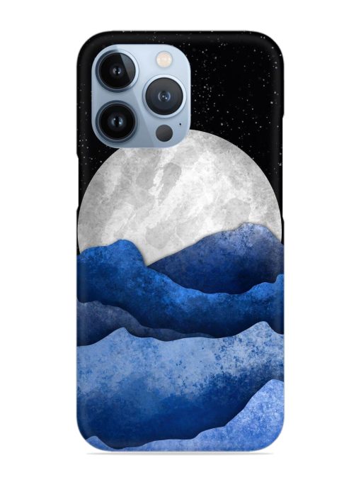 Full Moon Mountain Vector Snap Case for Apple Iphone 13 Pro