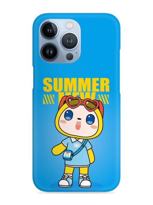 Summer Mew Cartoon Snap Case for Apple Iphone 13 Pro