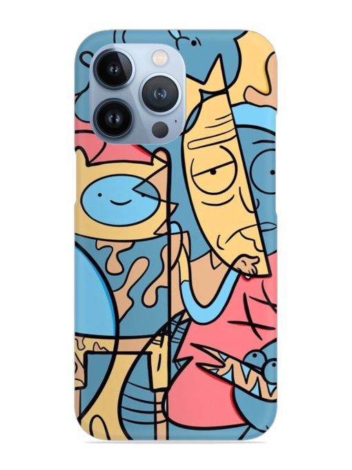 Silly Face Doodle Snap Case for Apple Iphone 13 Pro