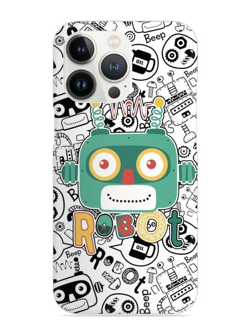 Robot Modern Seamless Pattern Snap Case for Apple Iphone 13 Pro Max Zapvi