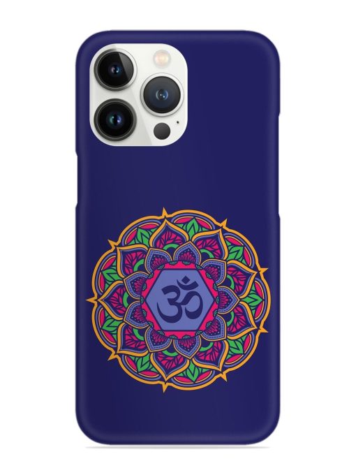 Om Mandala Art Blue Snap Case for Apple Iphone 13 Pro Max Zapvi