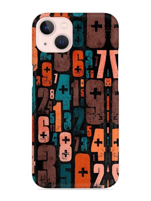 0 To 9 Art Snap Case for Apple Iphone 14 Zapvi