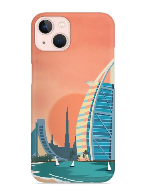 Dubai Architectural Scenery Snap Case for Apple Iphone 14 Zapvi