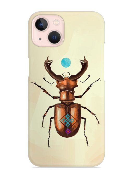 Stag Beetle Vector Snap Case for Apple Iphone 14 Zapvi