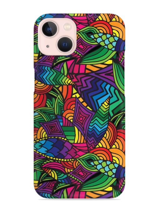 Abstract Multicolor Seamless Snap Case for Apple Iphone 14 Zapvi