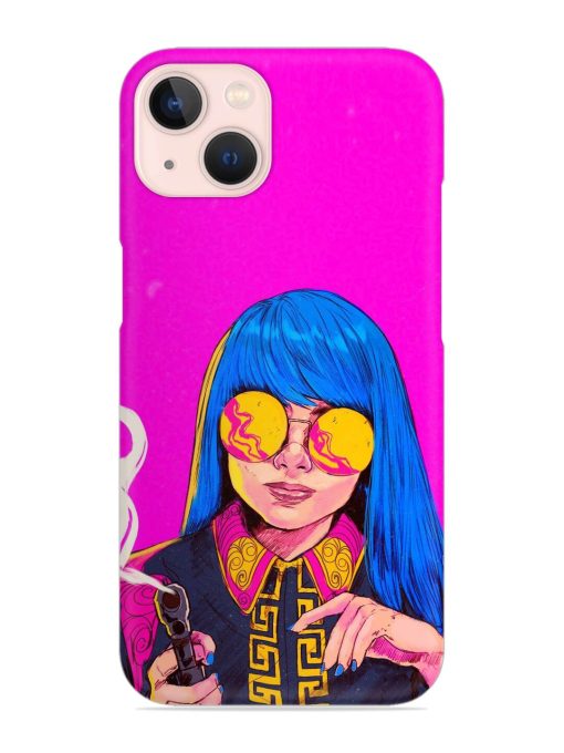 Aesthetic Anime Girl Snap Case for Apple Iphone 14