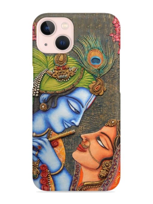 Lord Radha Krishna Flute Art Snap Case for Apple Iphone 14 Plus Zapvi