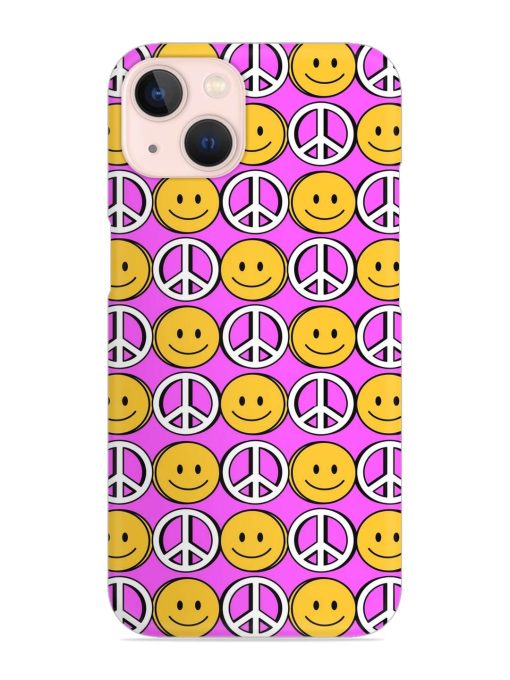 Smiley Face Peace Snap Case for Apple Iphone 14 Plus Zapvi