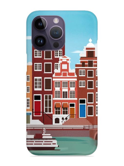 Scenery Architecture Amsterdam Landscape Snap Case for Apple Iphone 14 Pro Zapvi