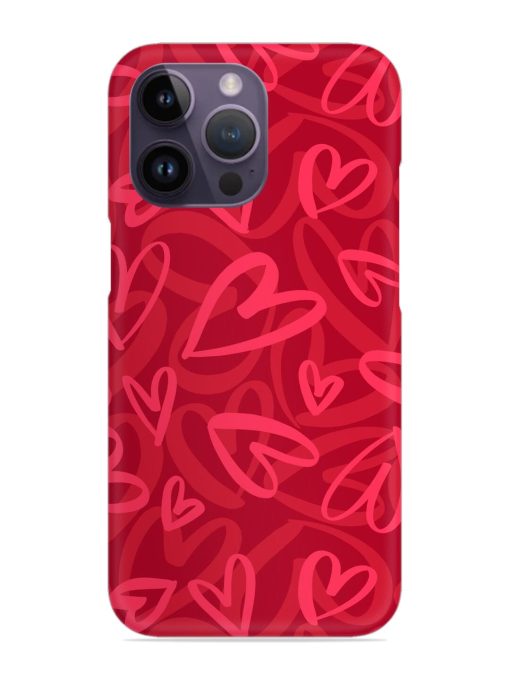 Seamless Romantic Pattern Snap Case for Apple Iphone 14 Pro Zapvi