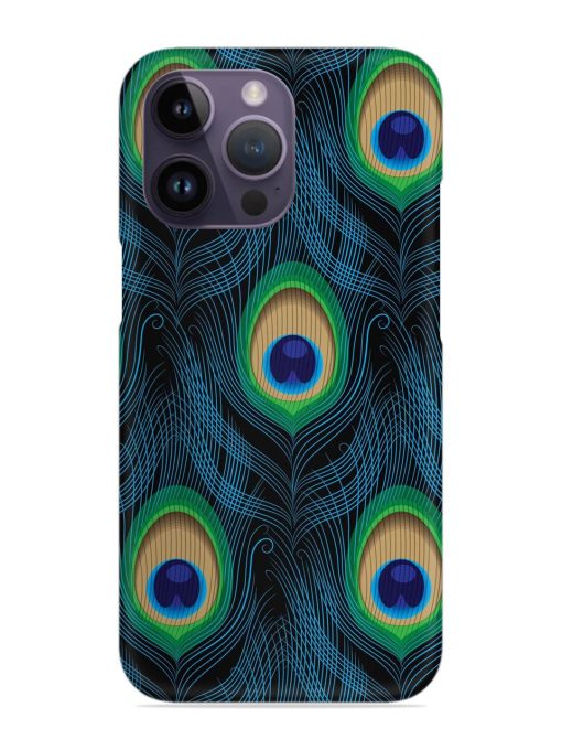 Seamless Pattern Peacock Snap Case for Apple Iphone 14 Pro Zapvi