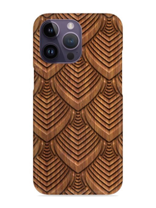 Carved Pattern On Snap Case for Apple Iphone 14 Pro Zapvi