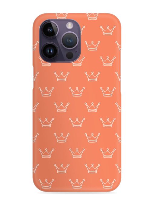 Hand Drawn Crown Snap Case for Apple Iphone 14 Pro Zapvi