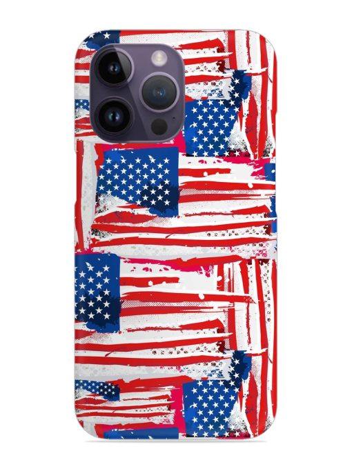 Usa Flag Seamless Snap Case for Apple Iphone 14 Pro