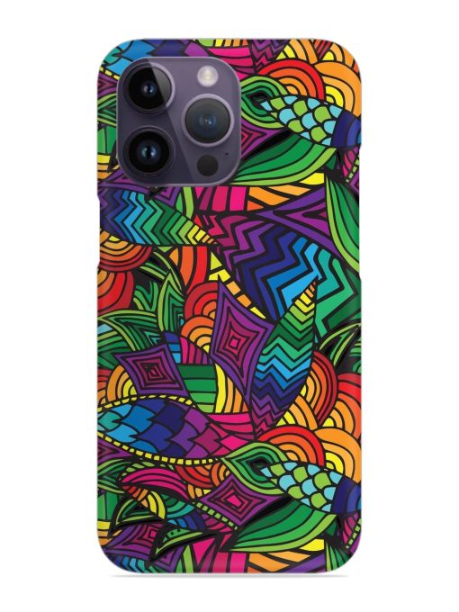 Abstract Multicolor Seamless Snap Case for Apple Iphone 14 Pro Zapvi