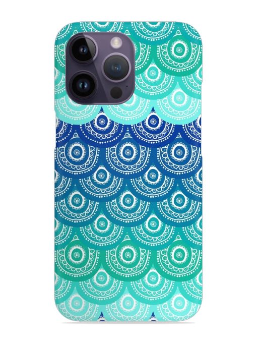 Ethnic Seamless Pattern Snap Case for Apple Iphone 14 Pro Zapvi